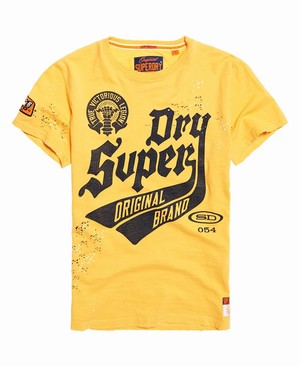 Superdry Legion Férfi Pólók Arany | MIBSH9462